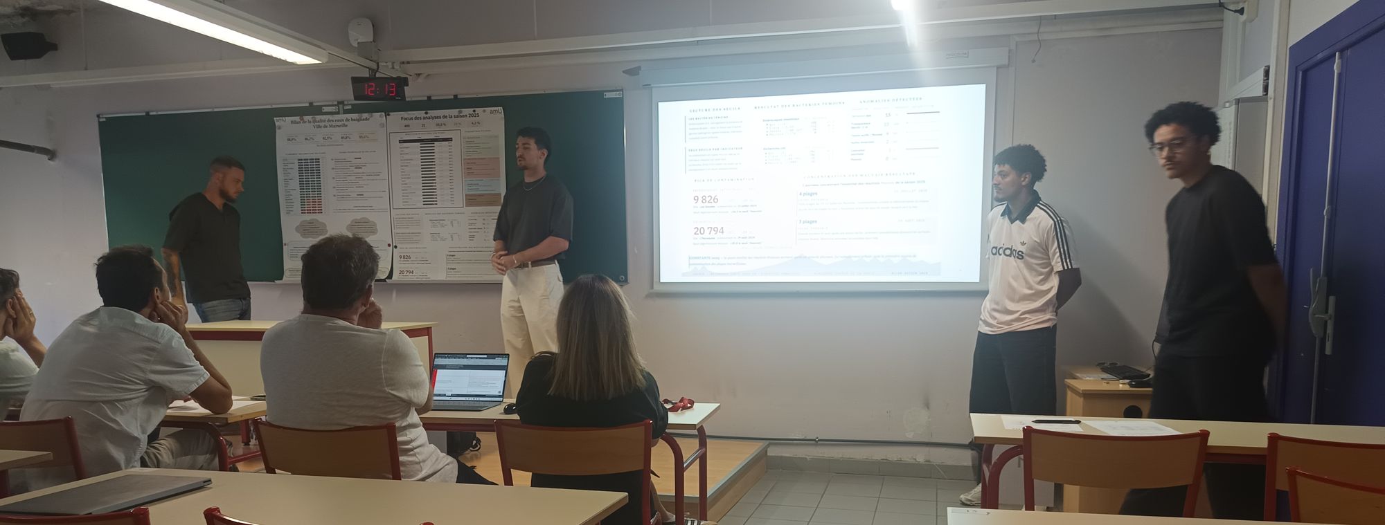 La soutenance des étudiants en Master IS-PRNT d'Aix-Marseille Université
