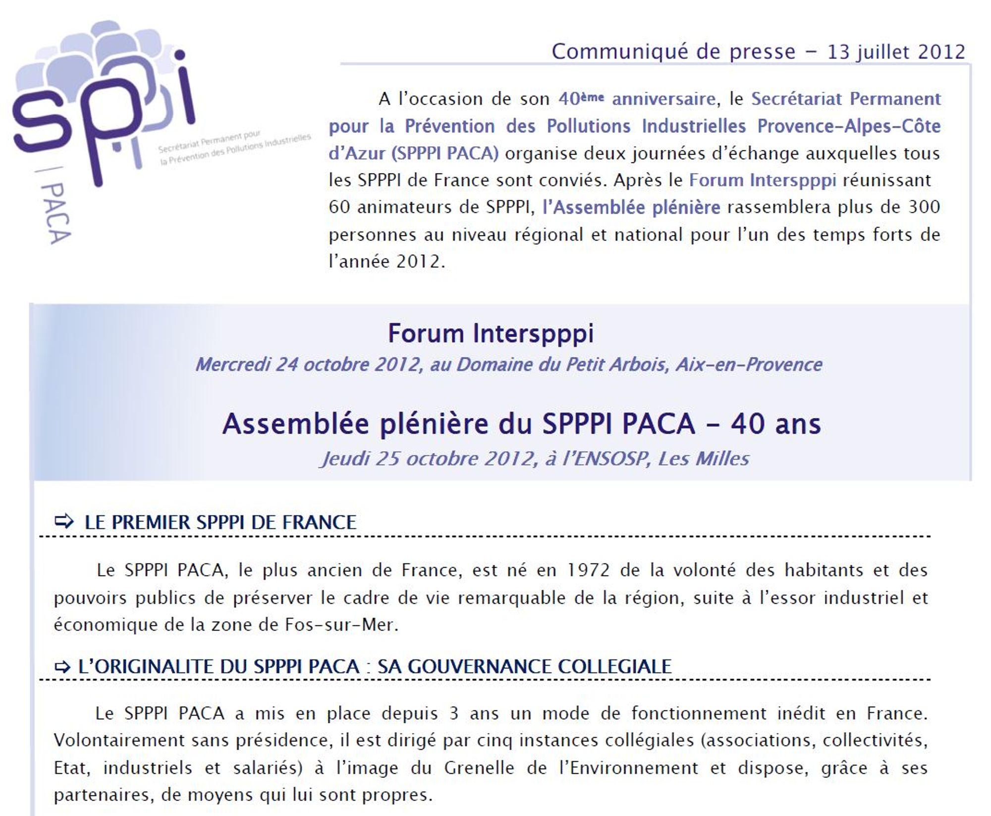 Communiqués de Presse