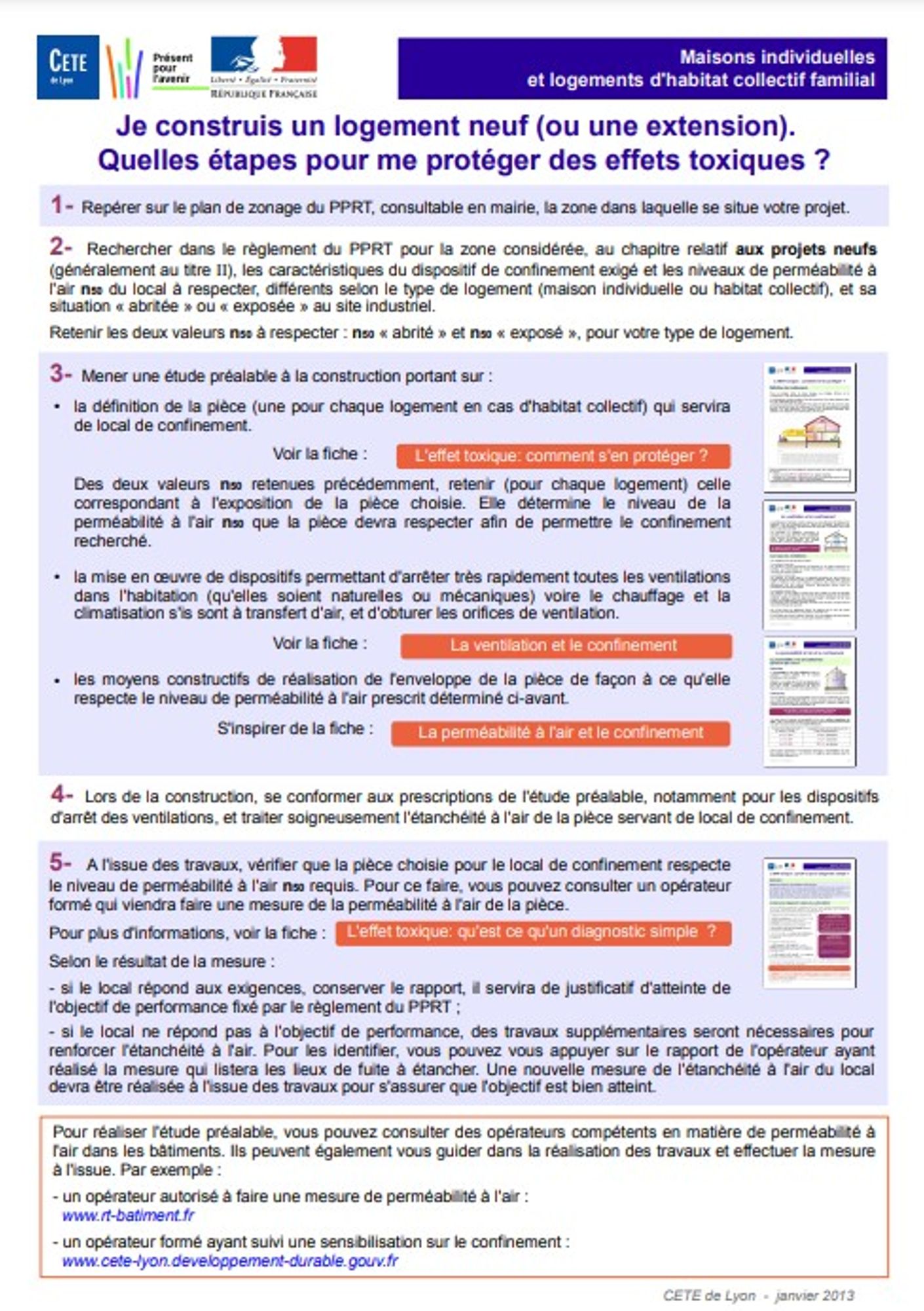 Fiches techniques CETE