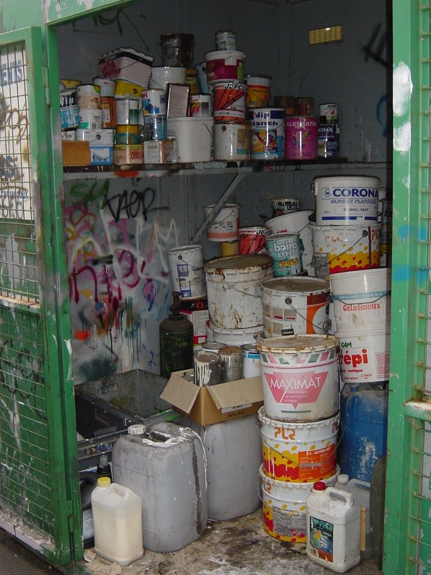 Stockage intérieur déchetterie