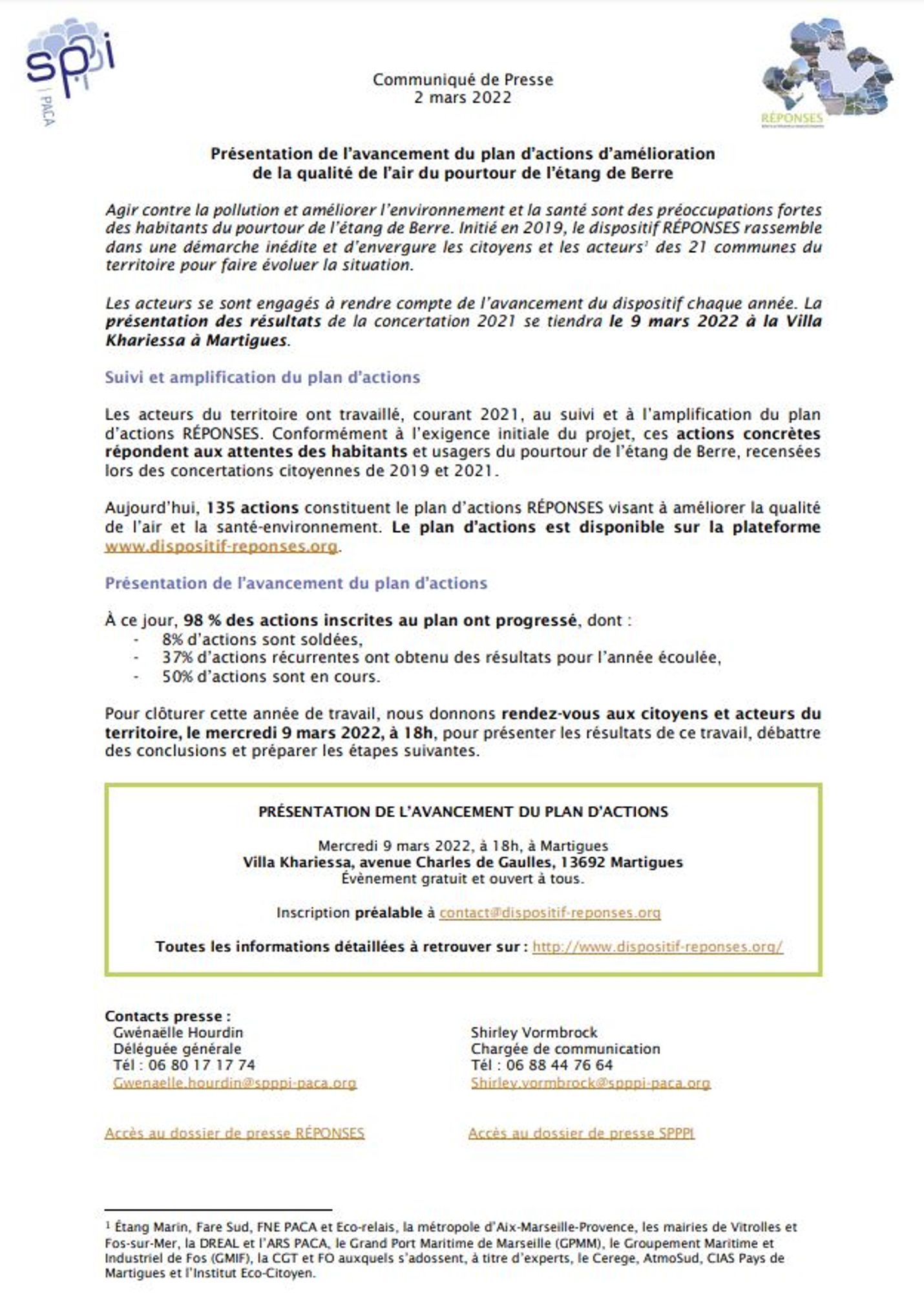 Dispositif RÉPONSES